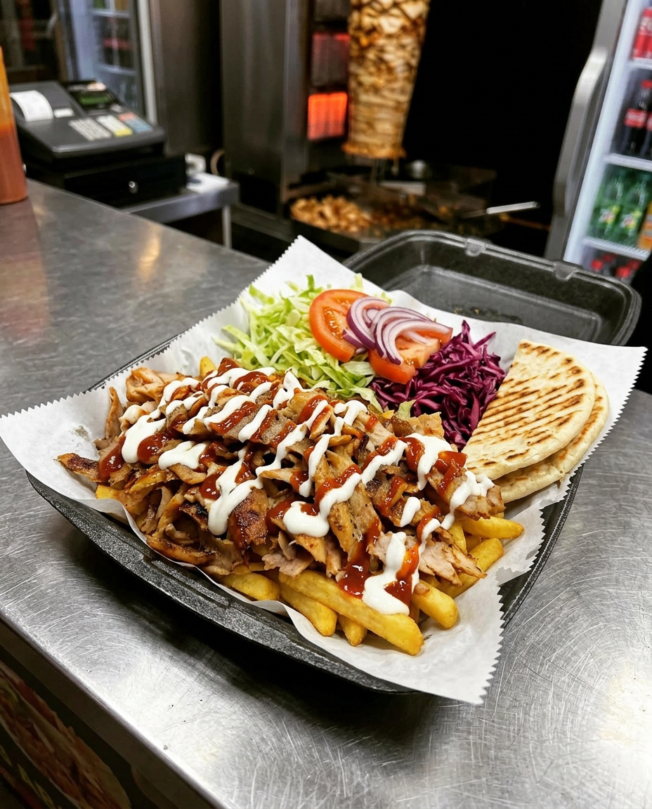 Piatto Kebab con Patatine